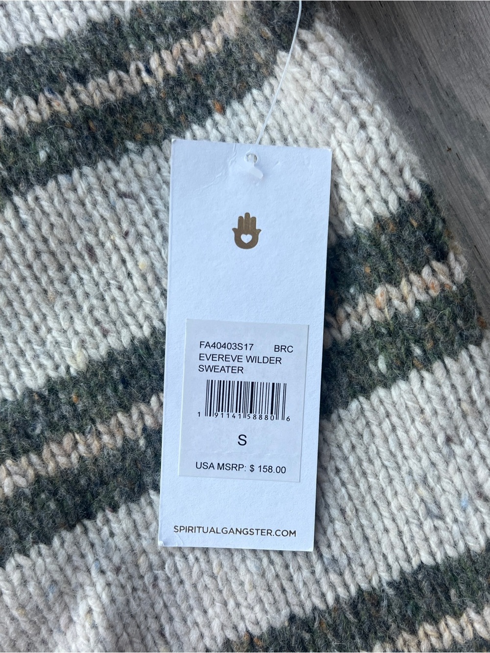 Spiritual Gangster NWT Evereve Wilder Sweater Women’s Size S - Picture 3 of 10